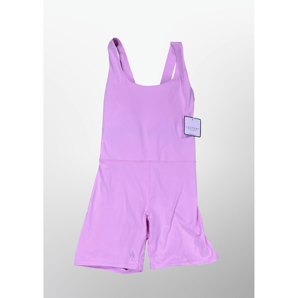 LAUNDRY BY SHELLI SEGAL Lavender Crisscross Back Romper Jumpsuit Large